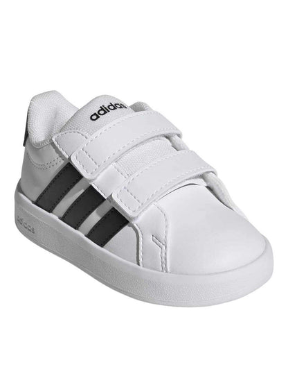 Adidas grand court 3 sneakers td da bambino/a bianco-nero