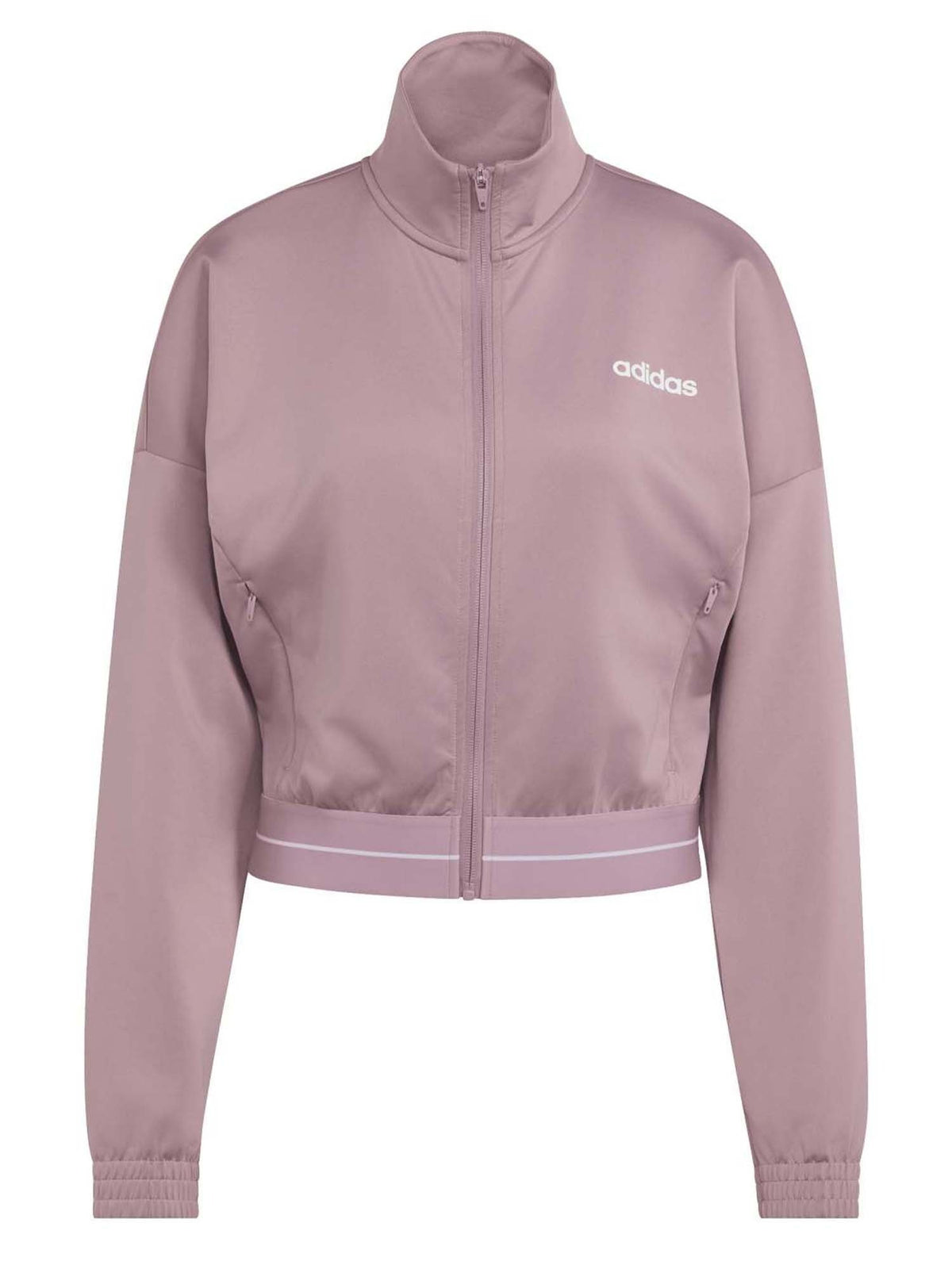 Adidas felpa fz training da donna rosa