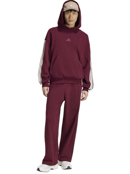 Adidas felpa kit ft da uomo bordeaux