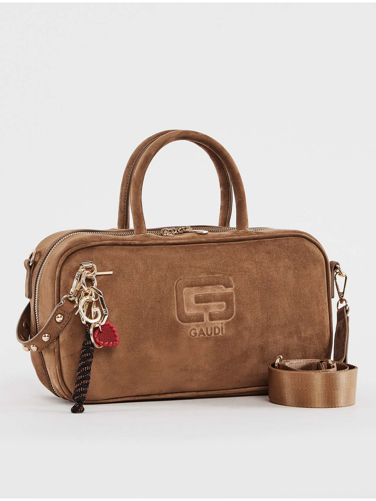 Gaudi' greta suede borsa da donna sand