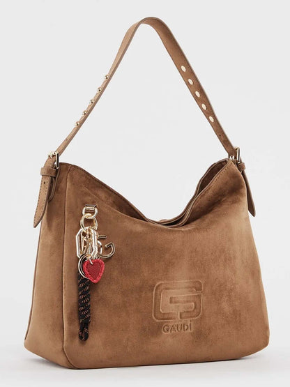 Gaudi' greta suede borsa da donna sand