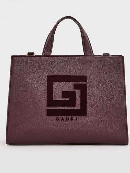 Gaudi' emily flock borsa da donna bordeaux