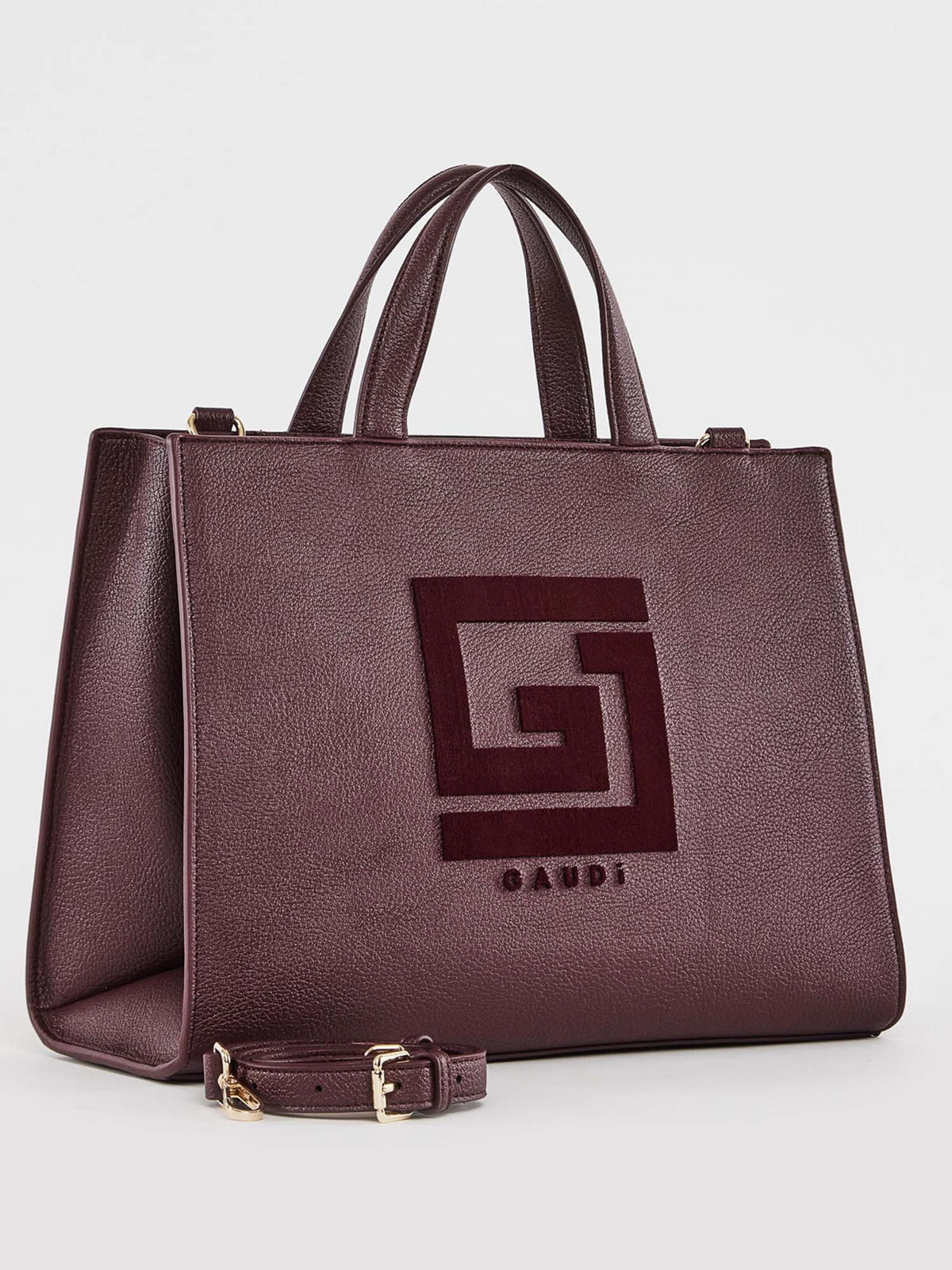 Gaudi' emily flock borsa da donna bordeaux