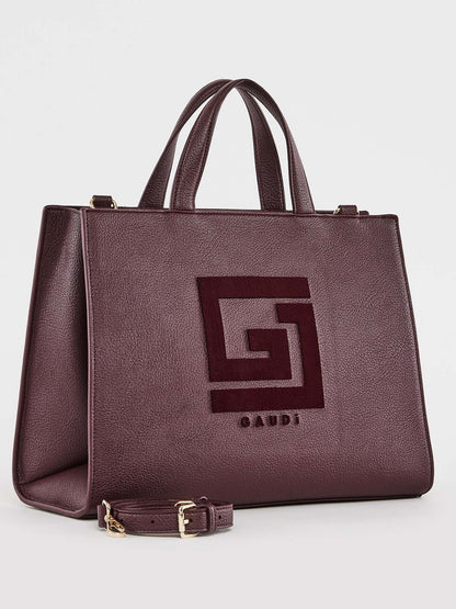 Gaudi' emily flock borsa da donna bordeaux