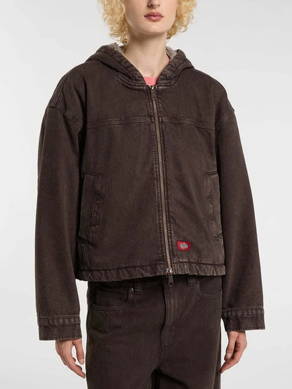 Dickies miami denim giubbino da donna marrone