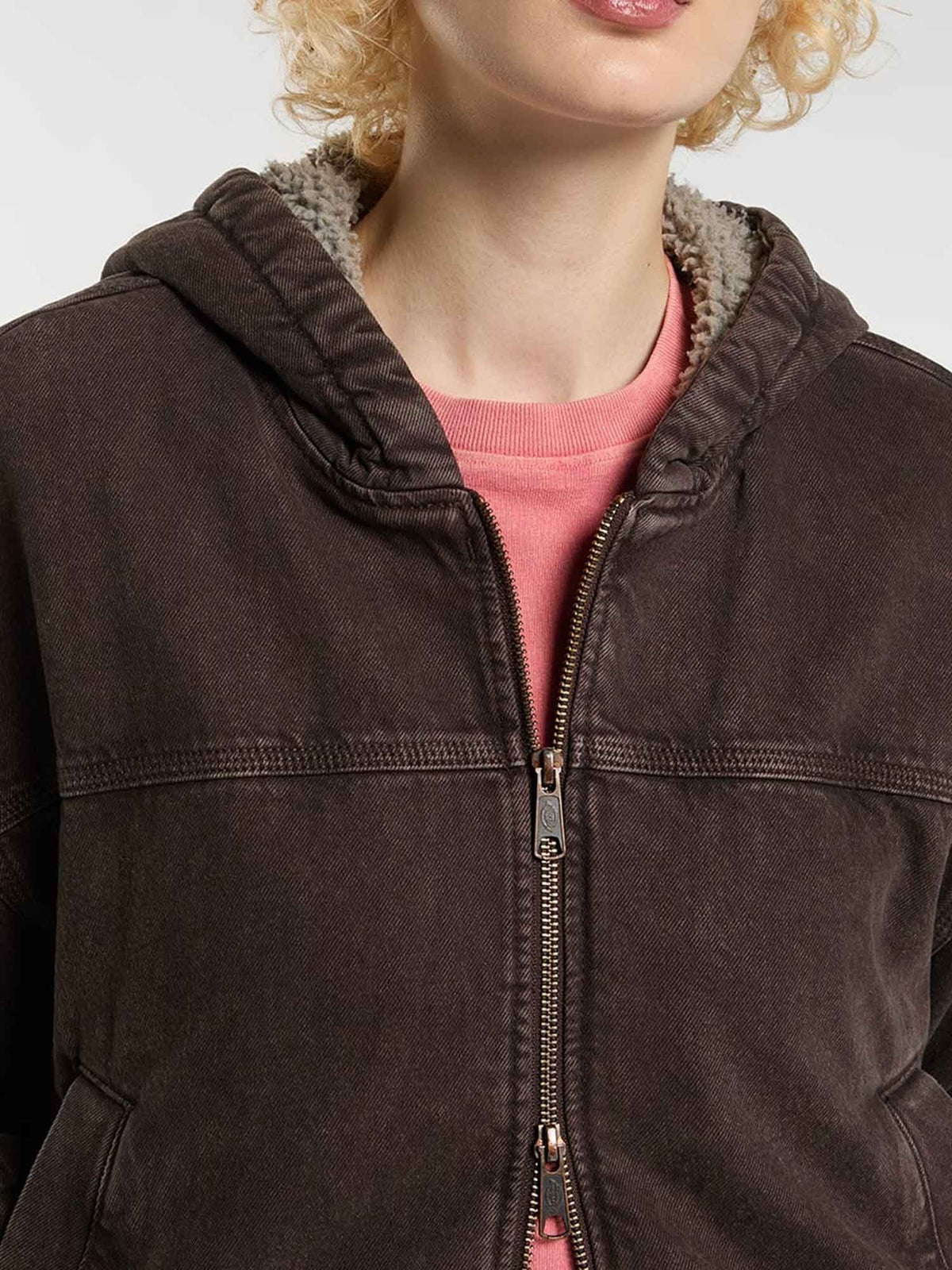 Dickies miami denim giubbino da donna marrone