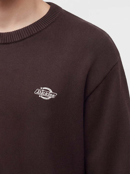 Dickies summerdale maglia da uomo cioccolato