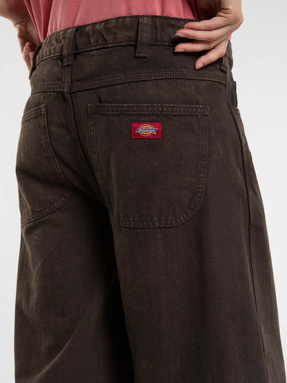 Dickies maricopa bar jeans da donna marrone