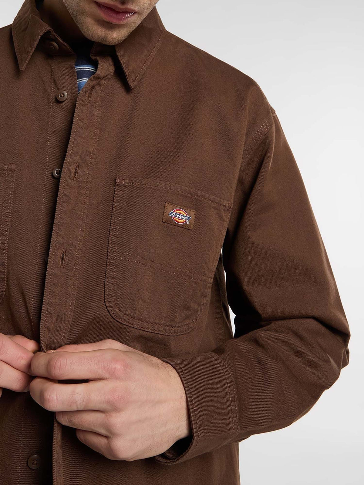 Dickies garment work camicia da uomo marrone