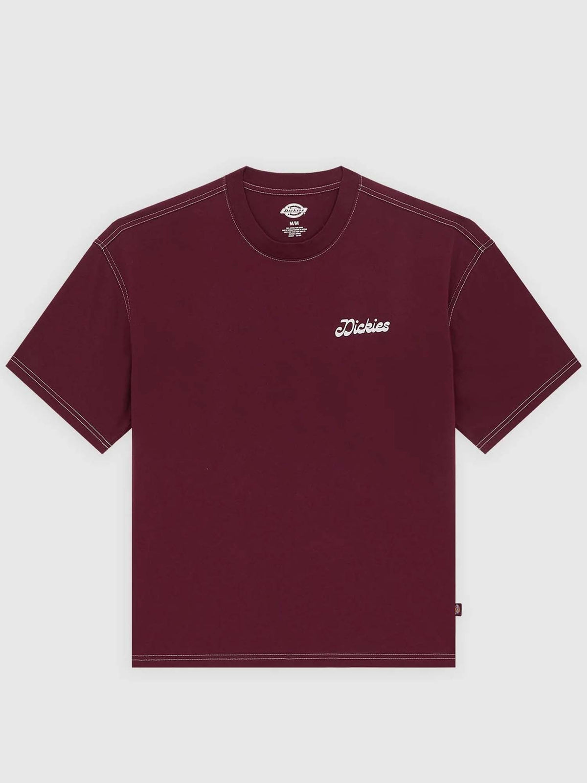 Dickies cornville t-shirt da uomo bordeaux