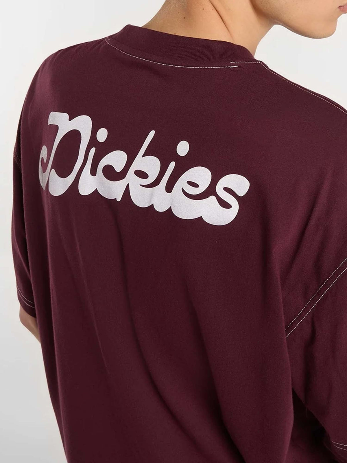 Dickies cornville t-shirt da uomo bordeaux