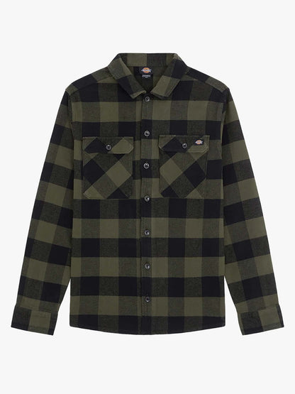 Dickies sacramento camicia da uomo verde militare