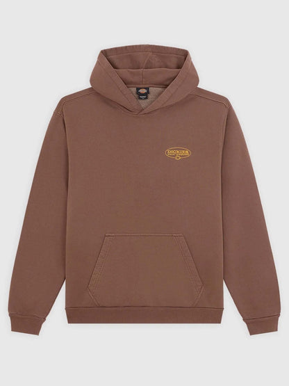 Dickies avondale hoo felpa da uomo marrone