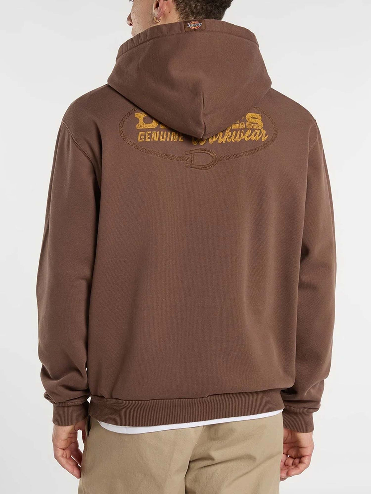 Dickies avondale hoo felpa da uomo marrone