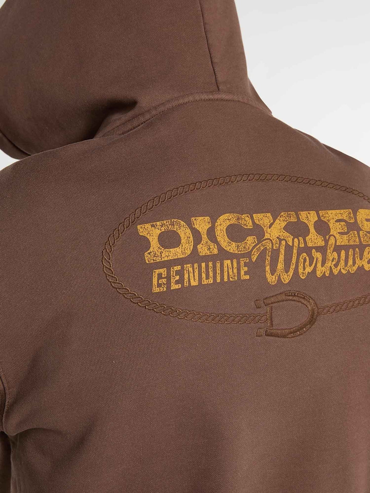 Dickies avondale hoo felpa da uomo marrone