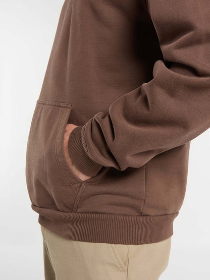 Dickies avondale hoo felpa da uomo marrone