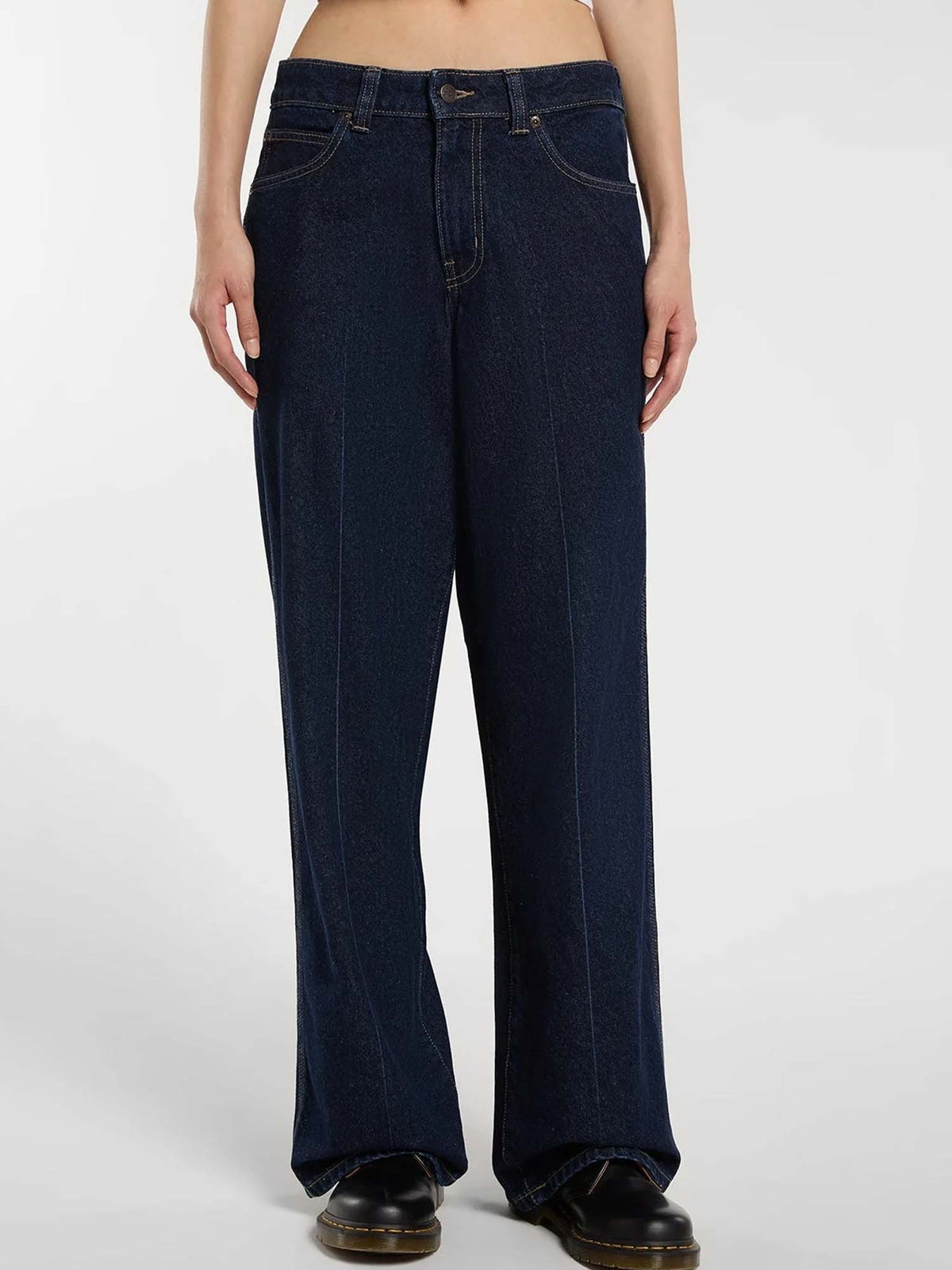 Dickies leesburg mid jeans da donna jeans scuro