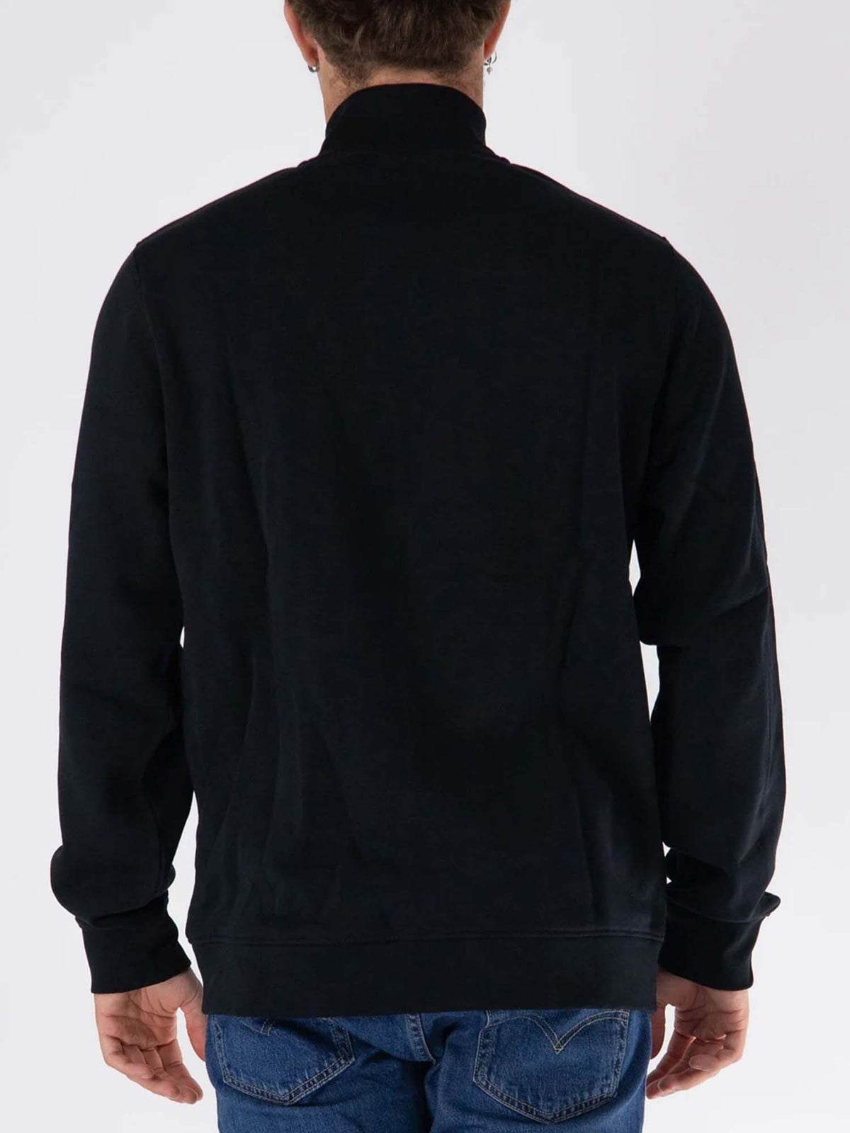 Lyle&scott felpa zip da uomo nero