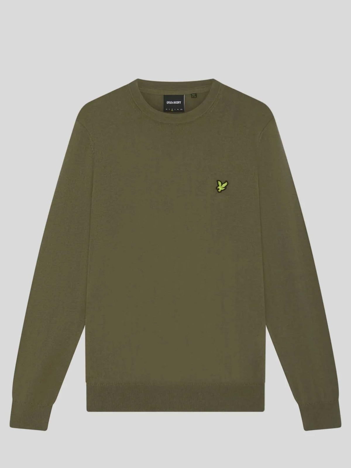 Lyle&scott maglia co da uomo kaki