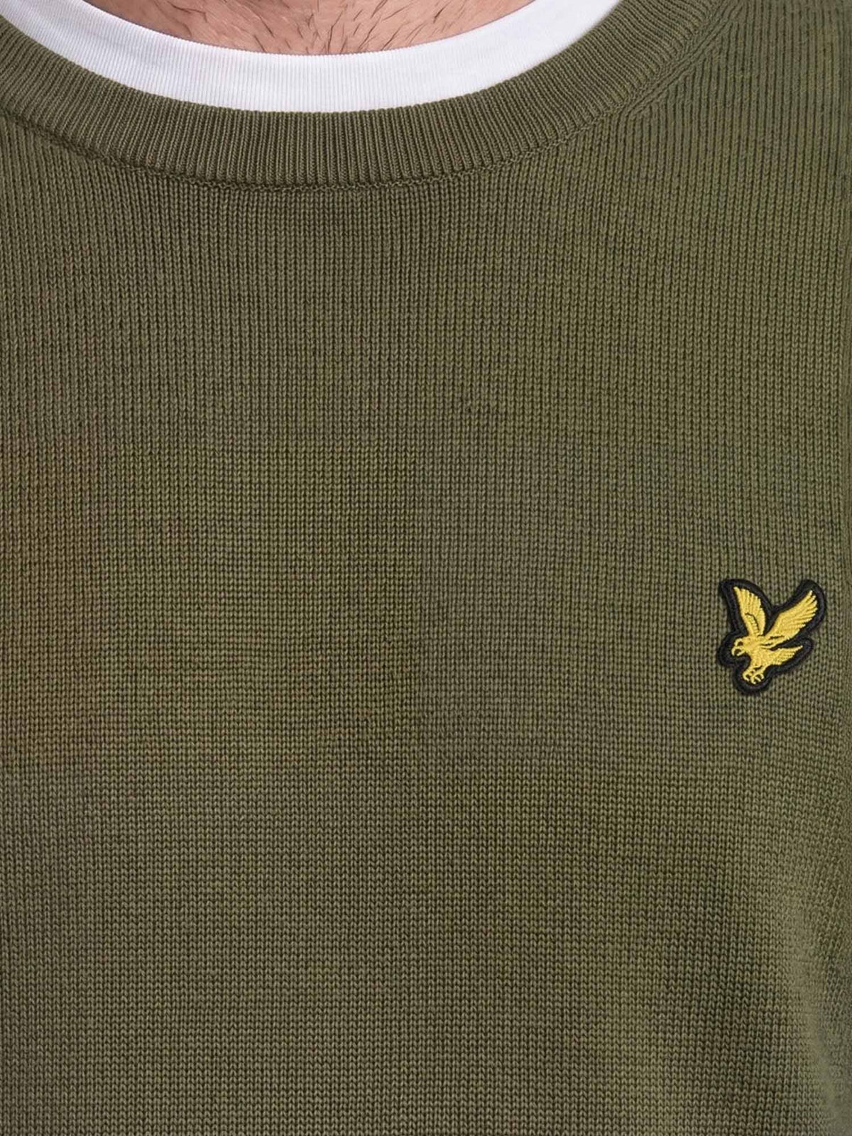 Lyle&scott maglia co da uomo kaki