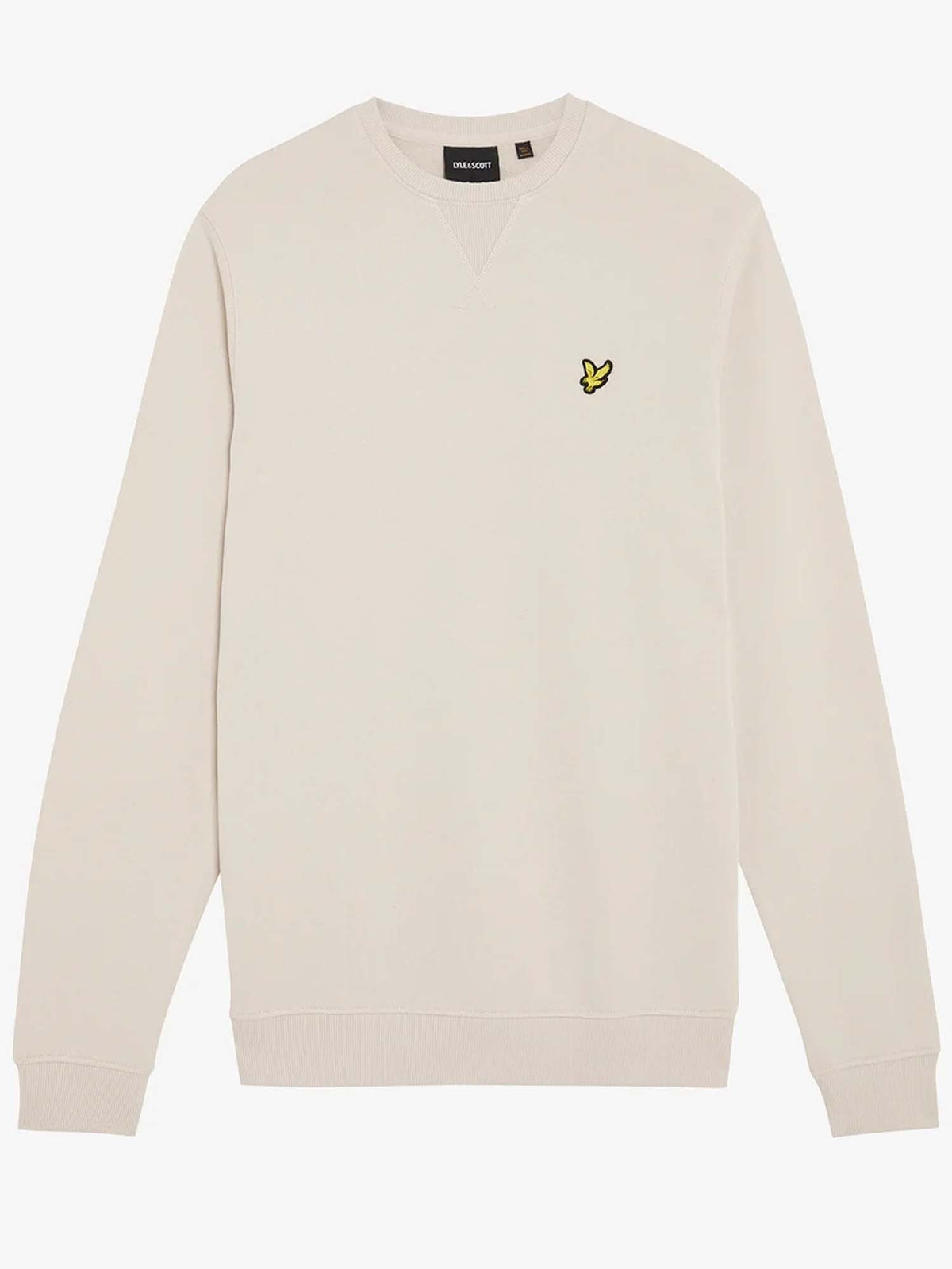 Lyle&scott felpa gir da uomo panna