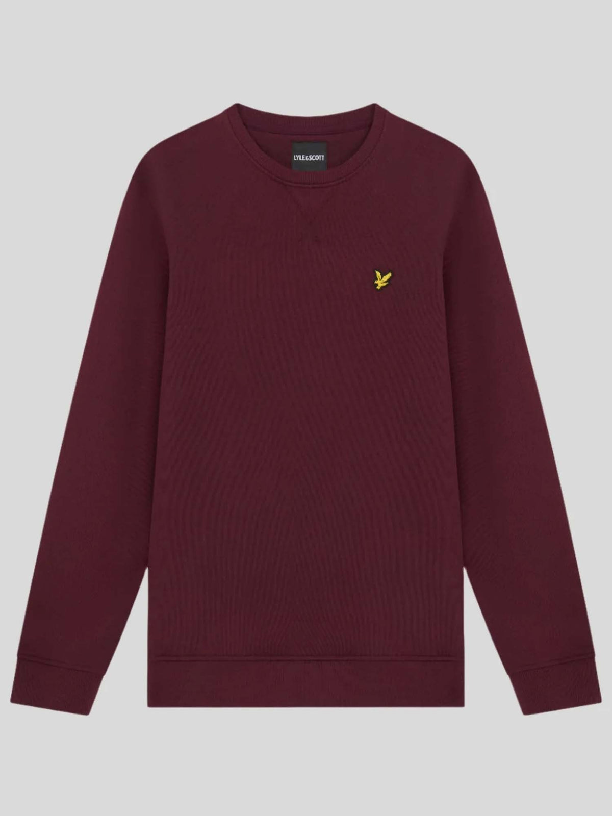 Lyle&scott felpa gir da uomo bordeaux