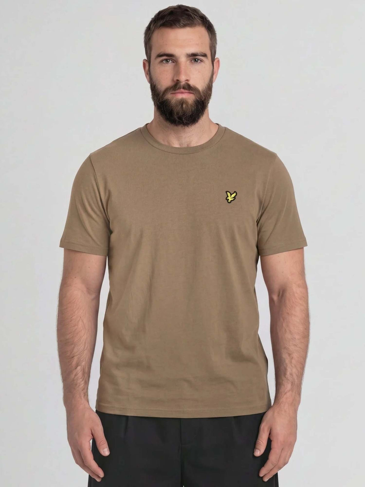 Lyle&scott t-shirt da uomo kaki
