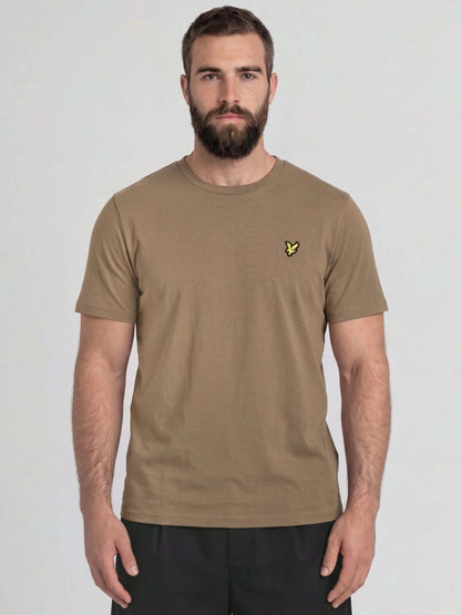 Lyle&scott t-shirt da uomo kaki
