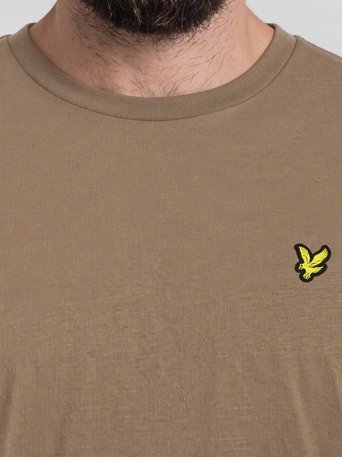 Lyle&scott t-shirt da uomo kaki