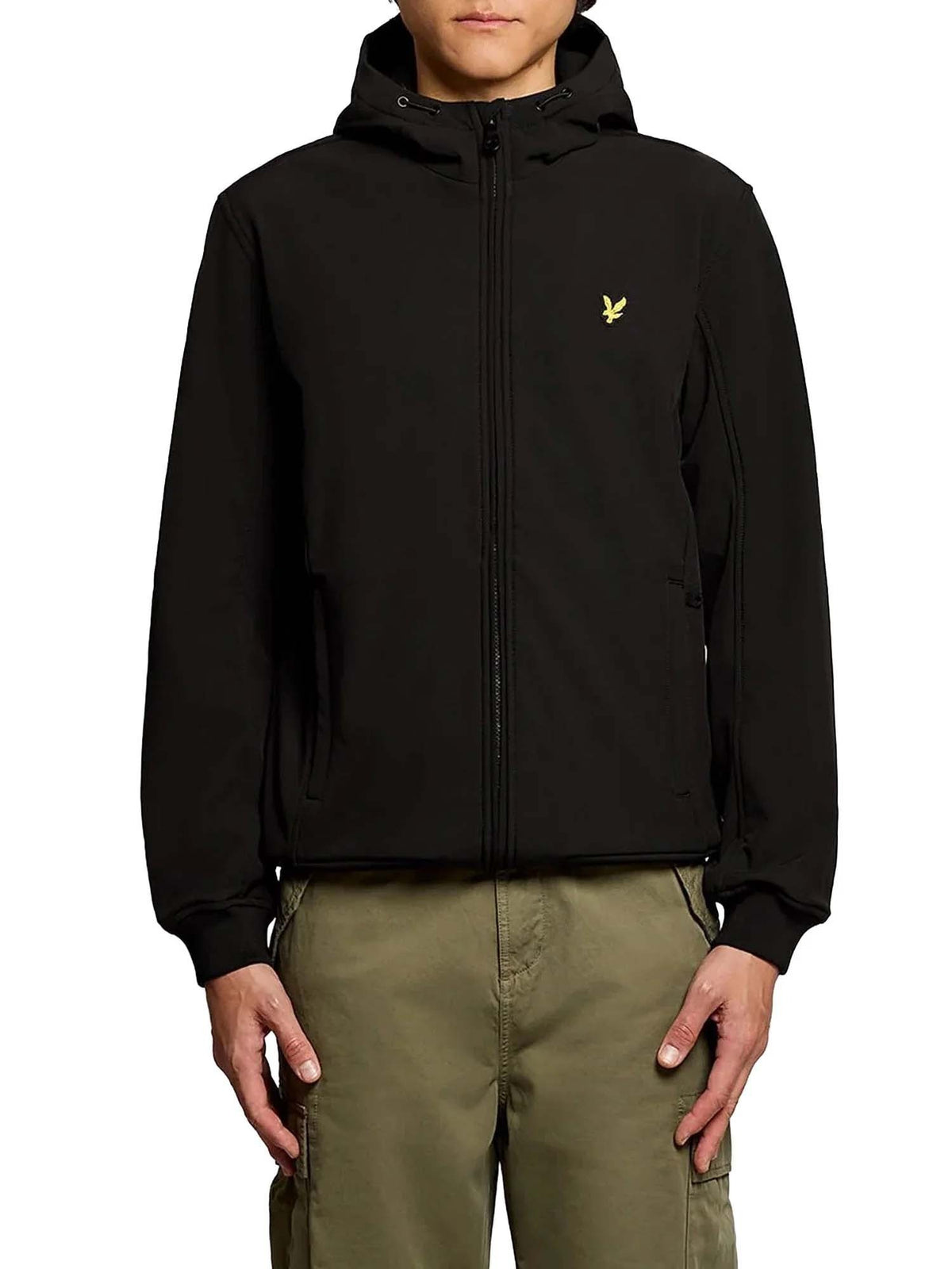 Lyle&scott softshell giubbino da uomo nero
