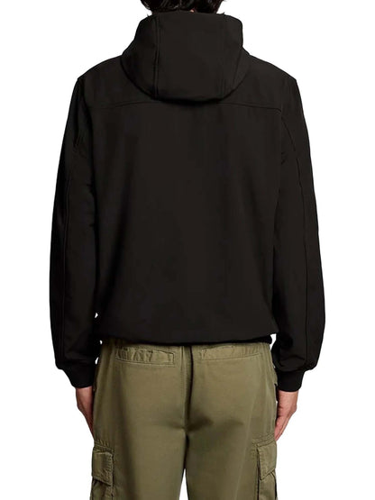 Lyle&scott softshell giubbino da uomo nero