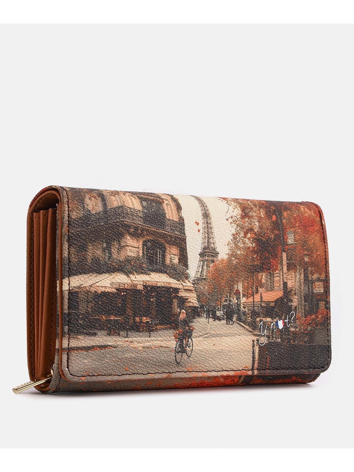 Y-not wallet portafogli da donna marrone
