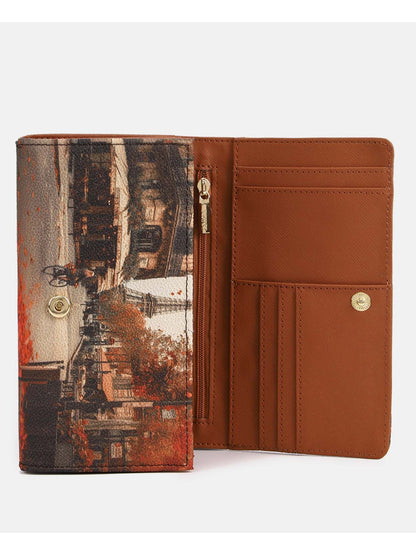 Y-not wallet portafogli da donna marrone