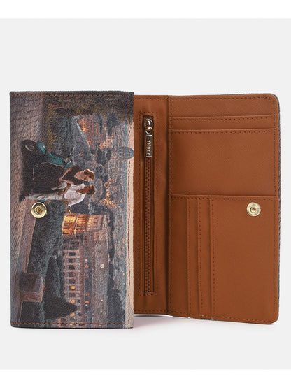 Y-not wallet portafogli da donna taupe