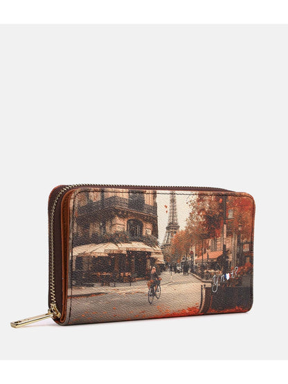 Y-not wallet portafogli da donna marrone