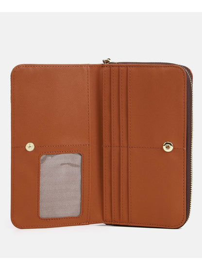 Y-not wallet portafogli da donna marrone