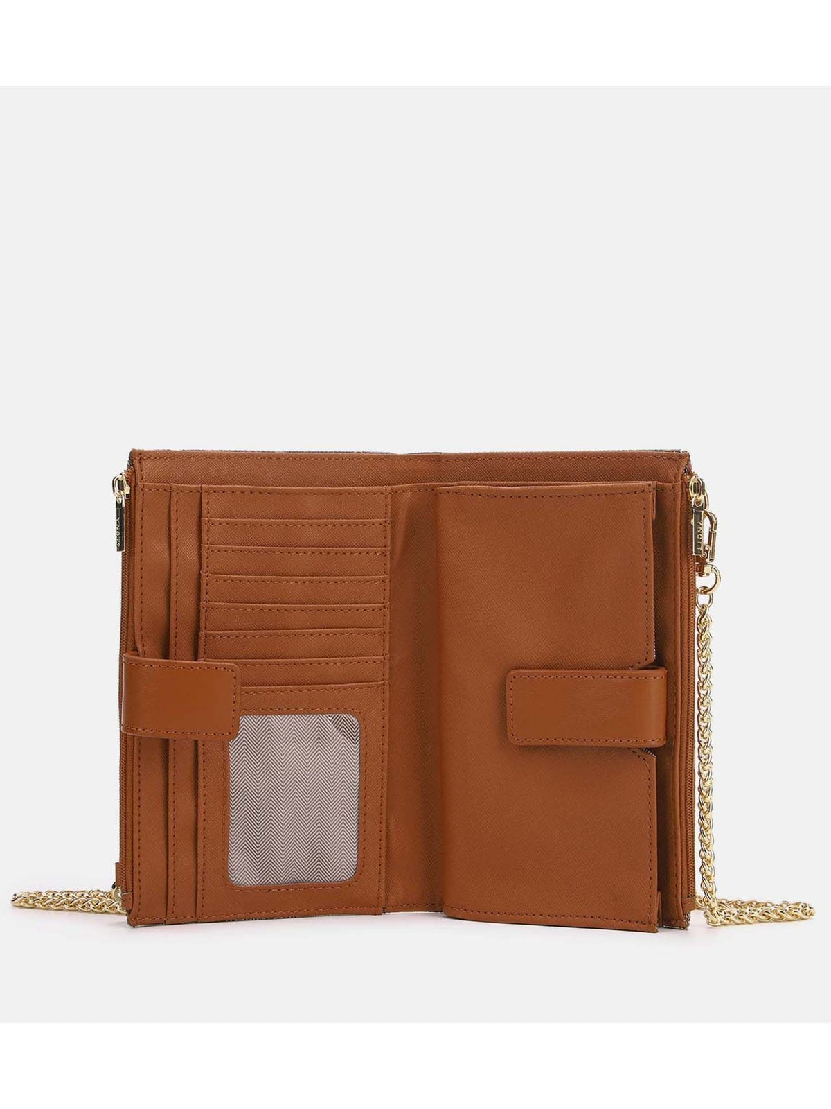 Y-not wallet bag portafogli da donna marrone