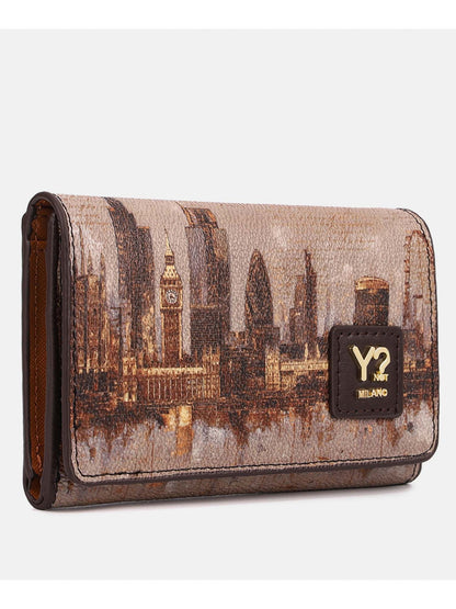 Y-not wallet portafogli da donna marrone