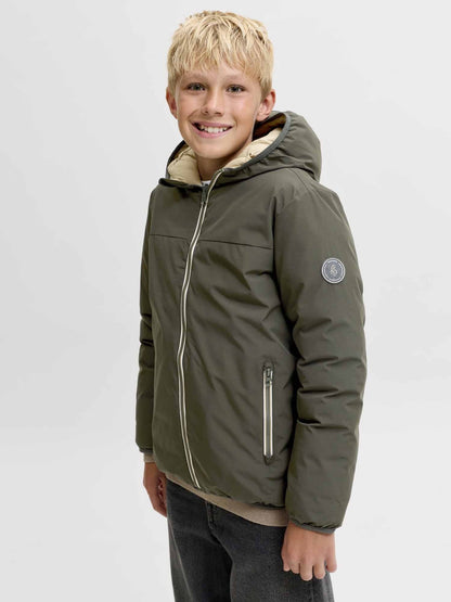 Jack&jones brooklyn giubbino da bambino/a verde militare