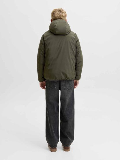 Jack&jones brooklyn giubbino da bambino/a verde militare