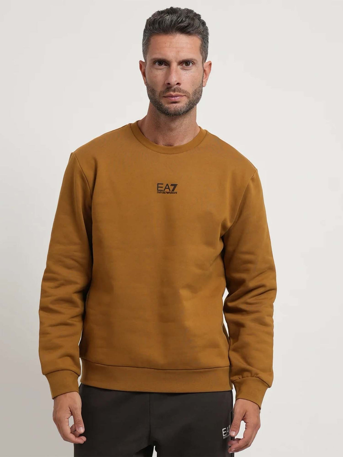 EA7 train core fl felpa da uomo senape