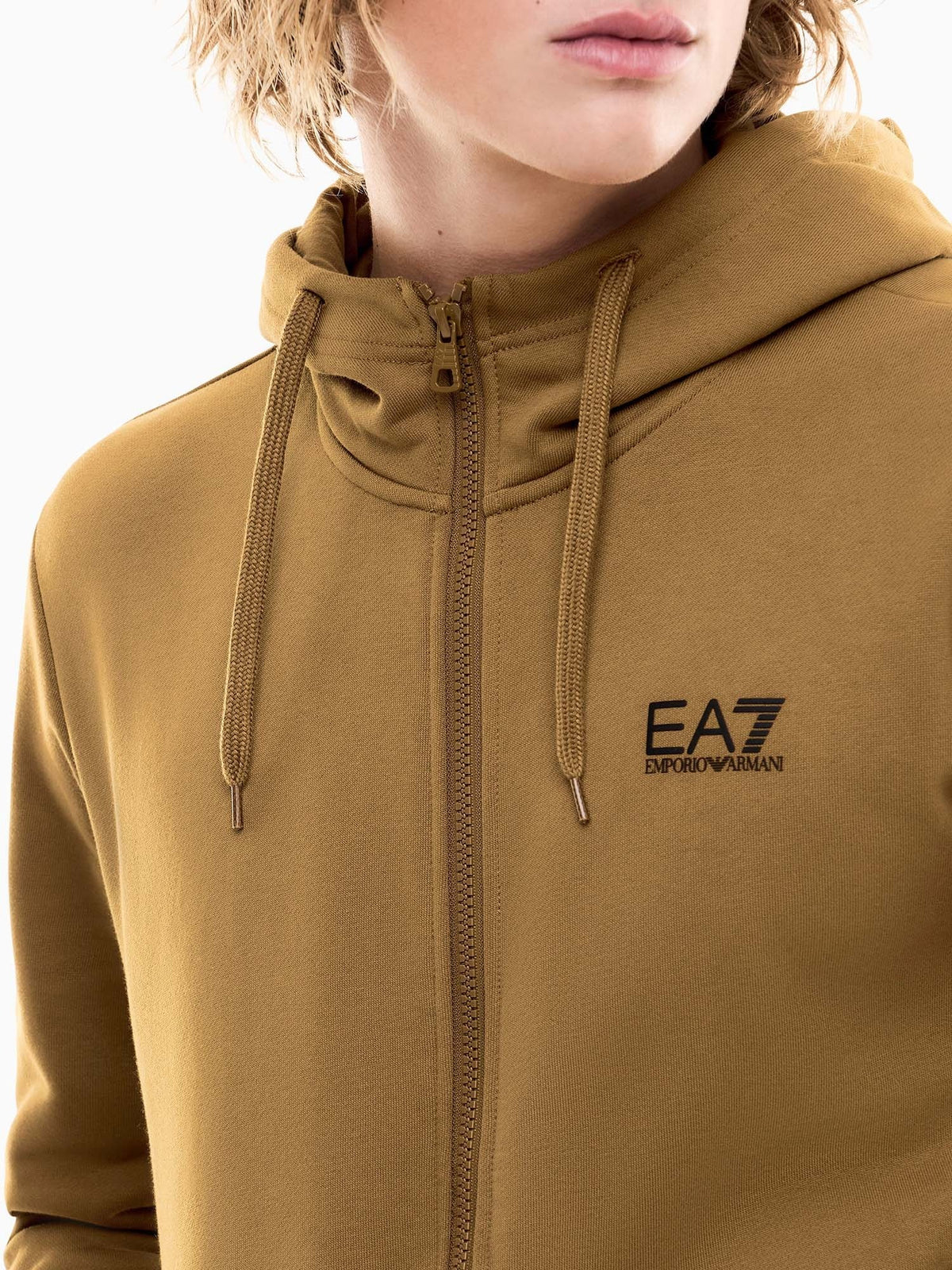 EA7 train core fl felpa da uomo senape