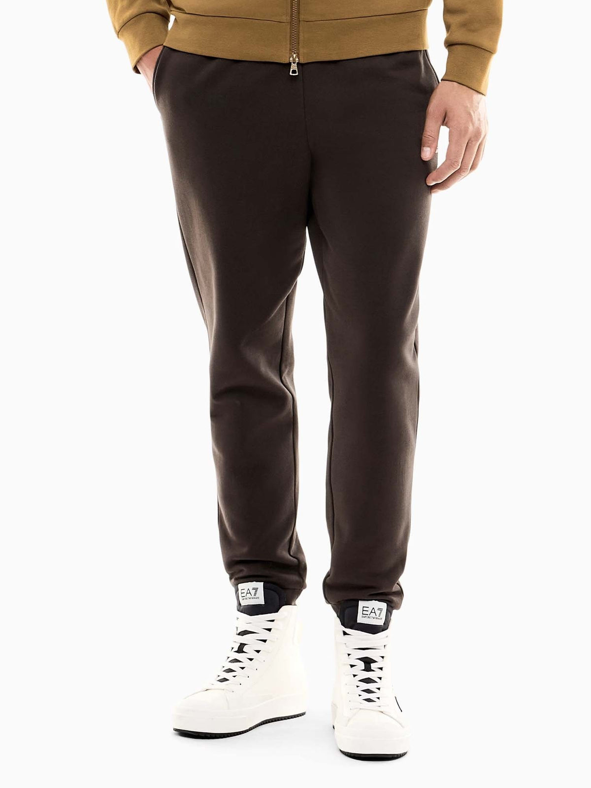 EA7 train core fl pantalone da uomo marrone