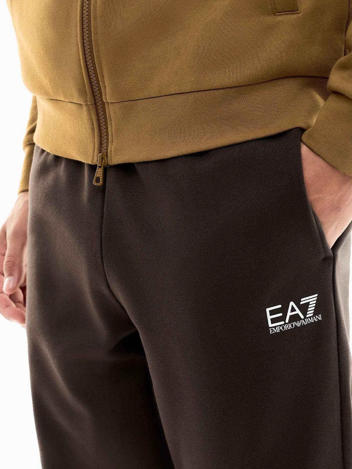 EA7 train core fl pantalone da uomo marrone