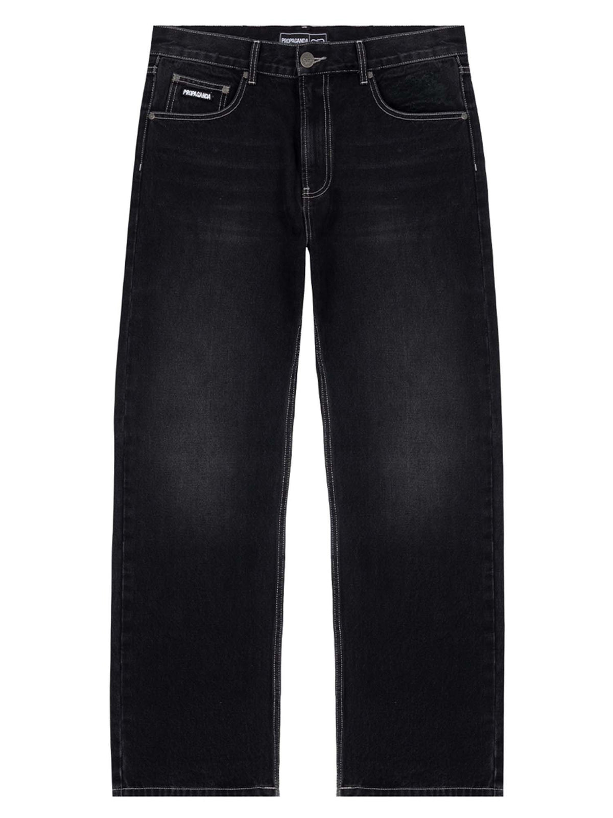 Propaganda regular f jeans da uomo denim black