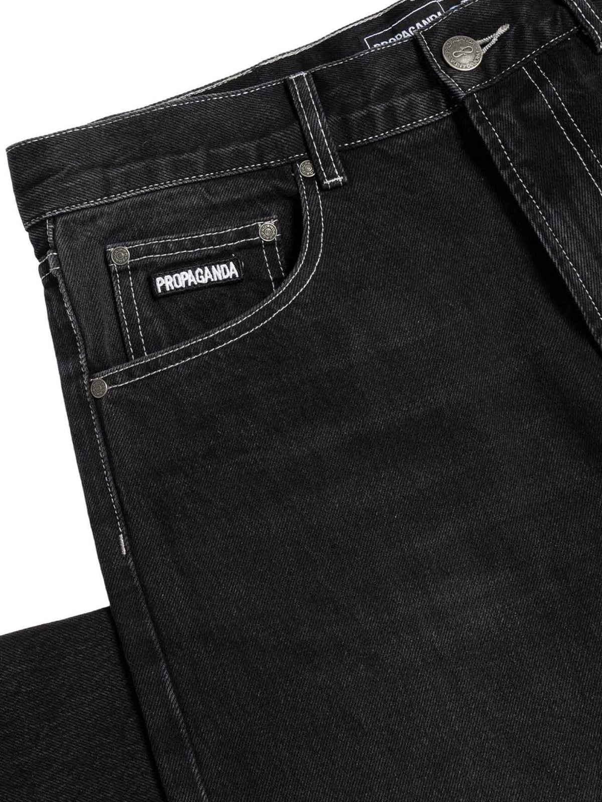 Propaganda regular f jeans da uomo denim black