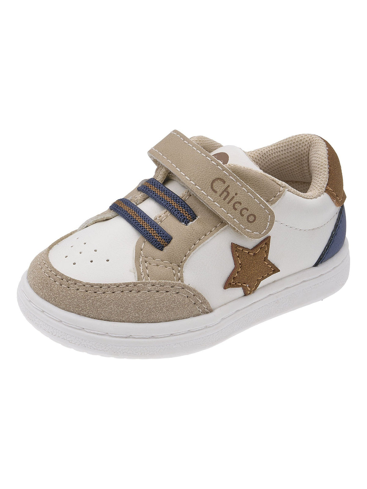 Chicco gozzy strappo jr da bambino/a bianco beige
