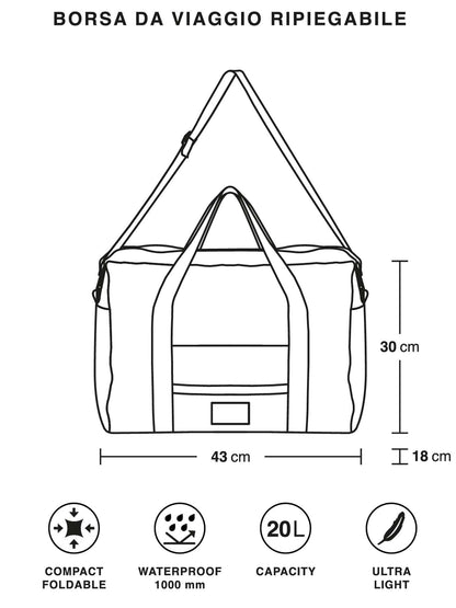 Ready travel bag borsone da unisex blu