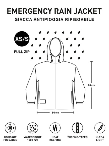 Ready rain jacket k-way da uomo beige