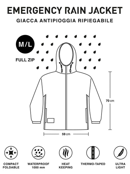Ready rain jacket k-way da uomo menta